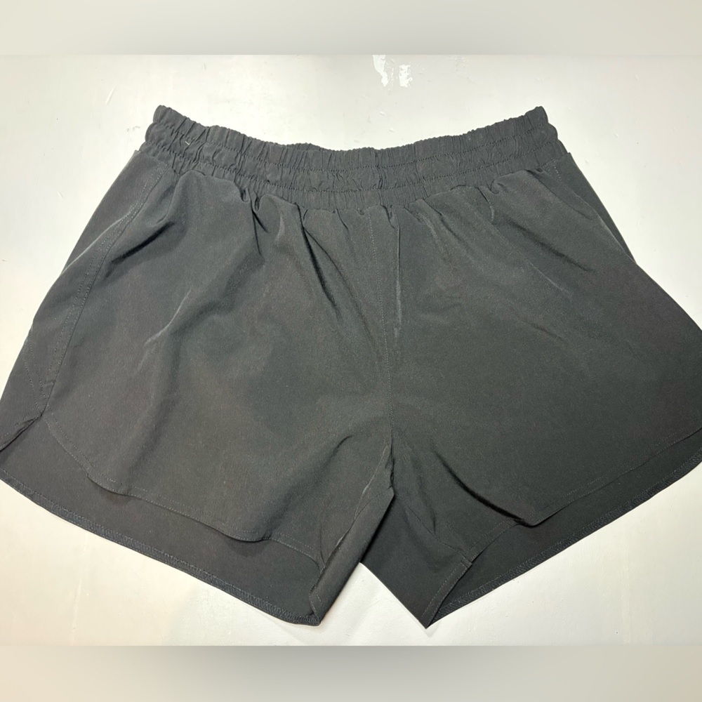 Athletic Works Black Women's Elastic Waist Athletic Shorts